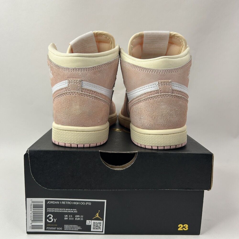 Nike Shoes Air Jordan Air Jordan 1 Retro High OG PS “Washed Pink” 2024 - Picture 5 of 9
